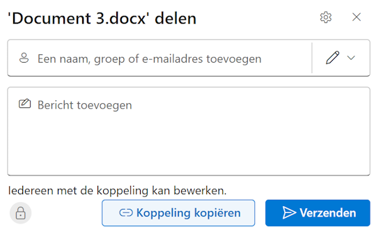 Bestand delen via mail Bestand delen via mail